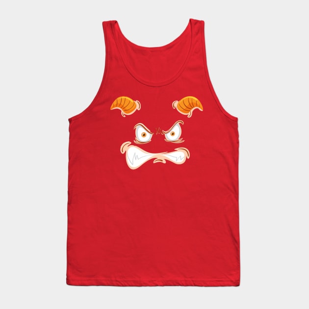 angry orange monster Tank Top by HITAM MANIS PRO